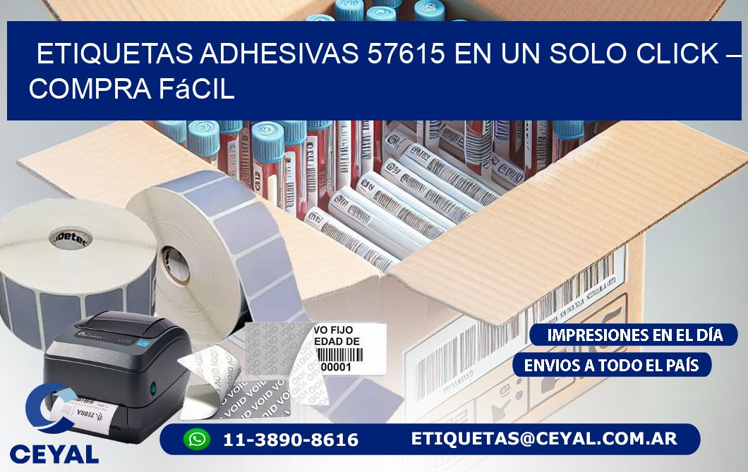 Etiquetas Adhesivas 57615 en un Solo Click – Compra Fácil