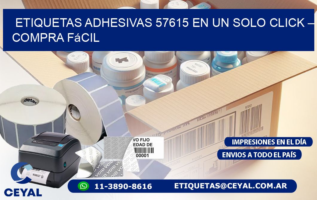 Etiquetas Adhesivas 57615 en un Solo Click – Compra Fácil