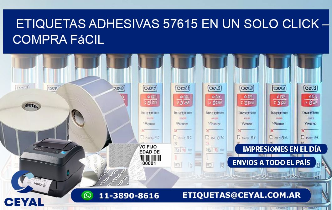 Etiquetas Adhesivas 57615 en un Solo Click – Compra Fácil