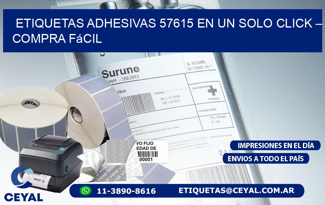 Etiquetas Adhesivas 57615 en un Solo Click – Compra Fácil