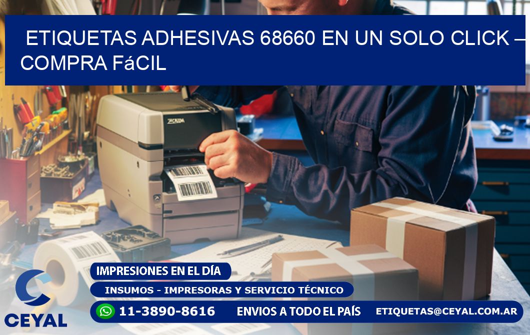 Etiquetas Adhesivas 68660 en un Solo Click – Compra Fácil