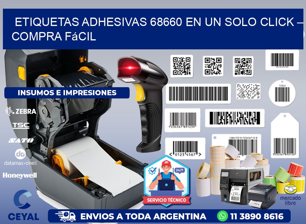 Etiquetas Adhesivas 68660 en un Solo Click – Compra Fácil