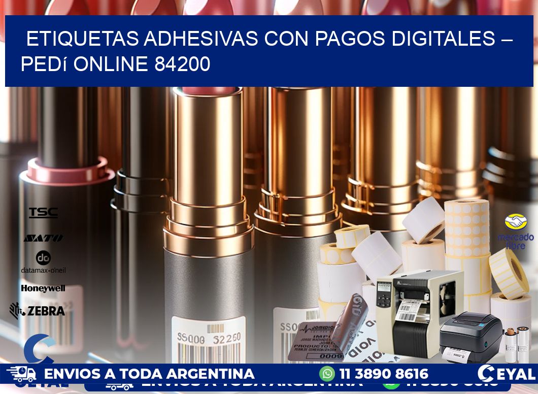 Etiquetas Adhesivas con Pagos Digitales – Pedí Online 84200