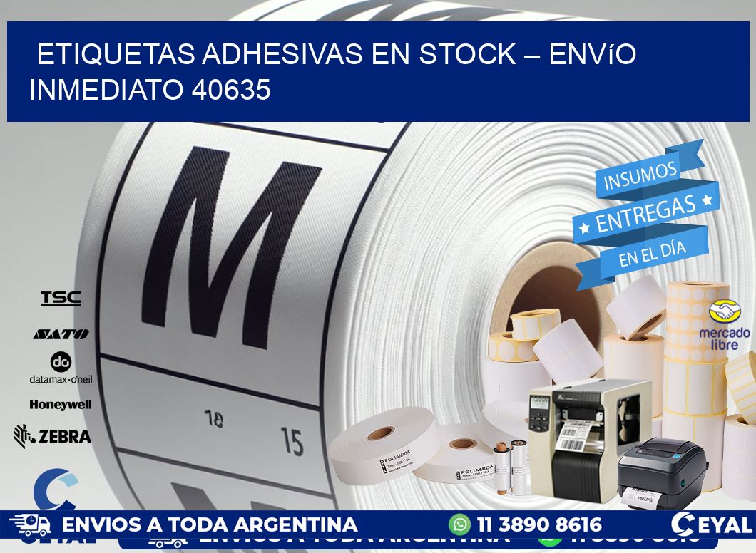 Etiquetas Adhesivas en Stock – Envío Inmediato 40635