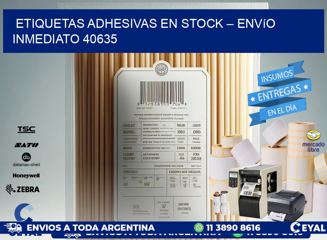 Etiquetas Adhesivas en Stock – Envío Inmediato 40635