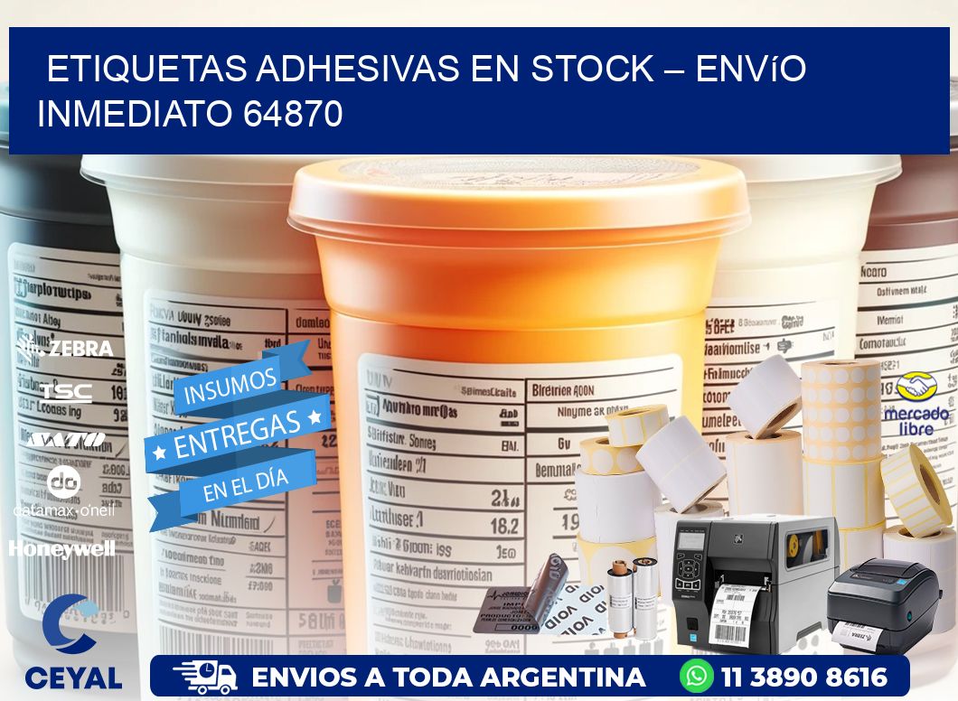 Etiquetas Adhesivas en Stock – Envío Inmediato 64870