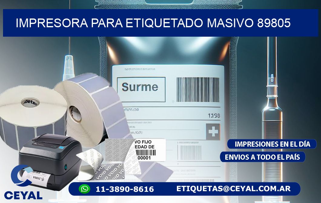 IMPRESORA PARA ETIQUETADO MASIVO 89805