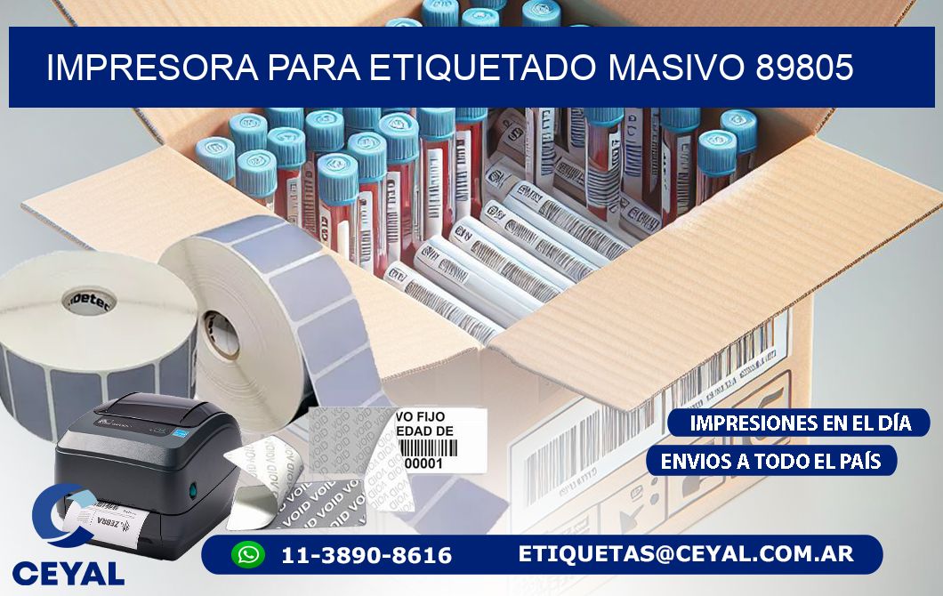 IMPRESORA PARA ETIQUETADO MASIVO 89805