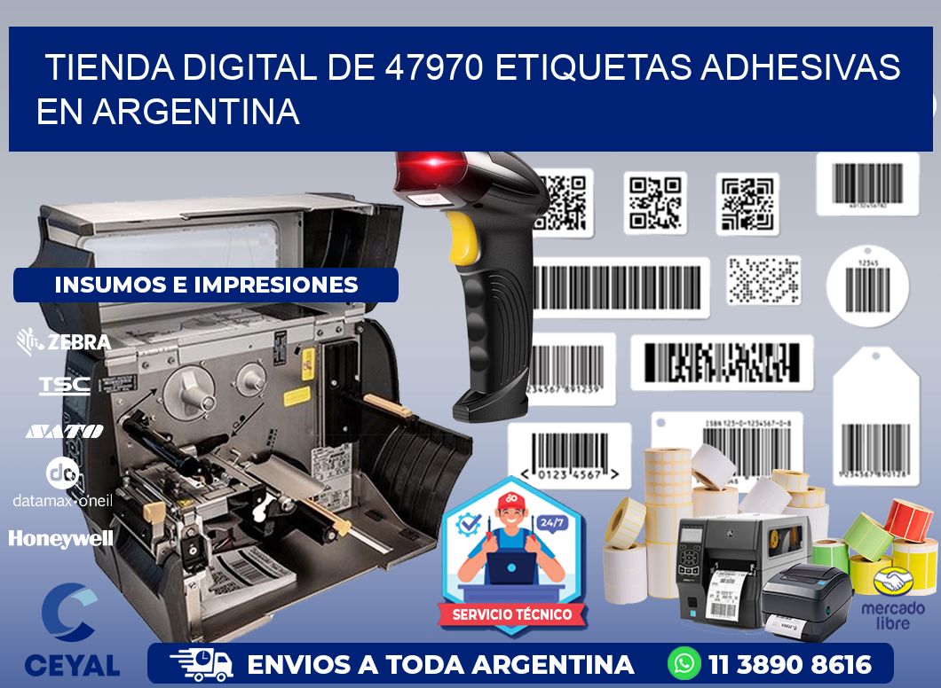 Tienda Digital de 47970 Etiquetas Adhesivas en Argentina