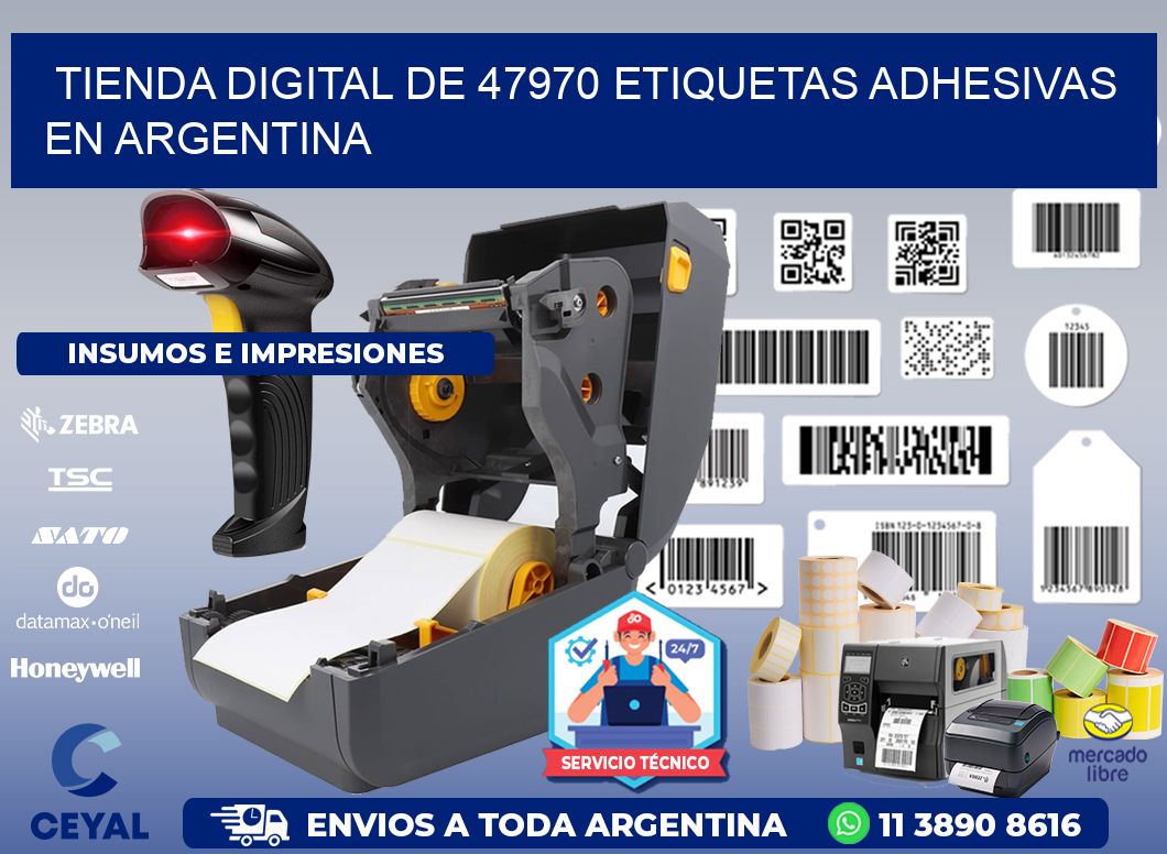 Tienda Digital de 47970 Etiquetas Adhesivas en Argentina