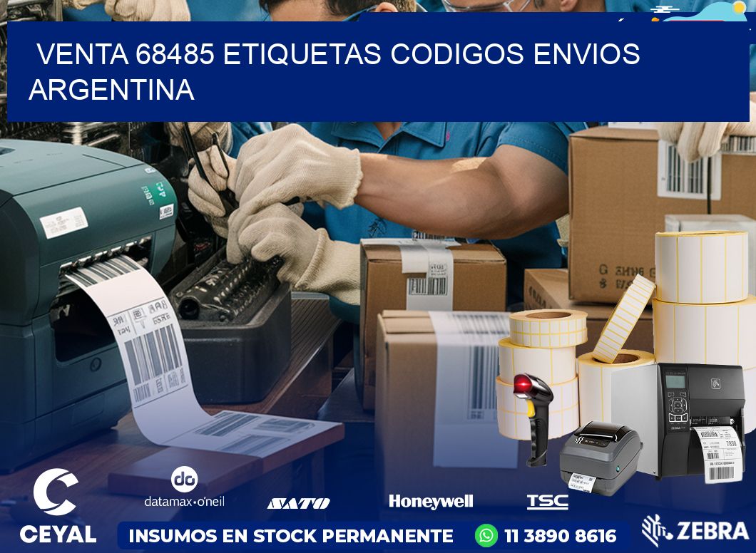 VENTA 68485 ETIQUETAS CODIGOS ENVIOS ARGENTINA