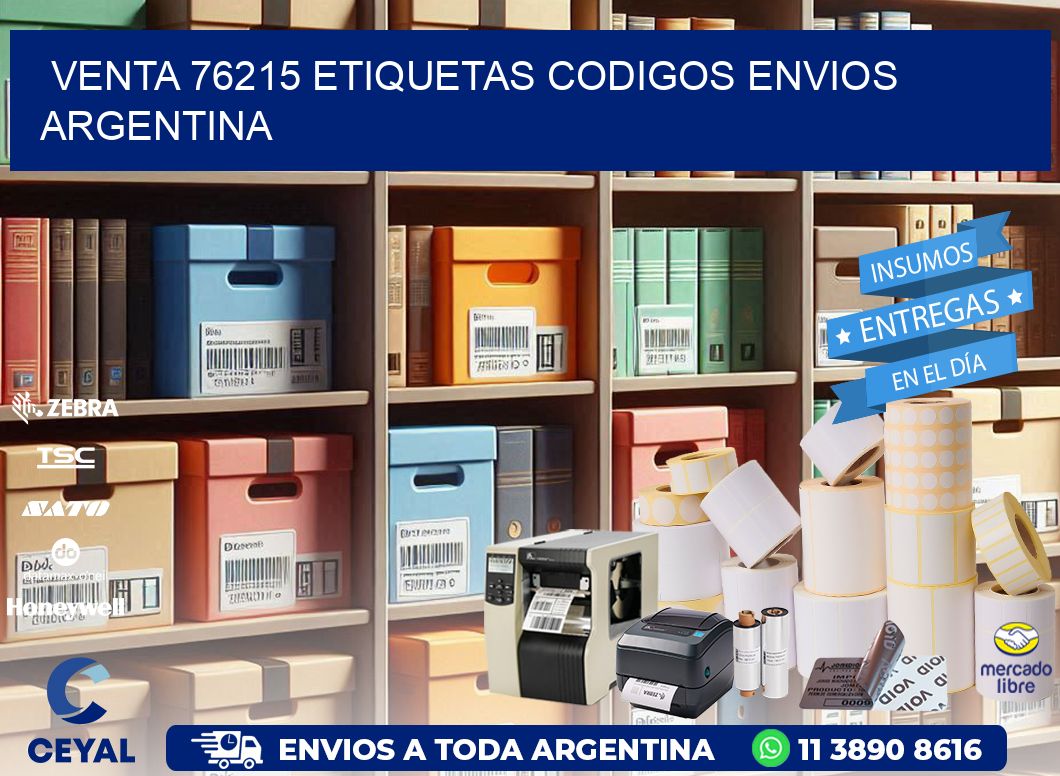 VENTA 76215 ETIQUETAS CODIGOS ENVIOS ARGENTINA