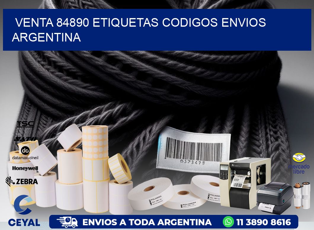 VENTA 84890 ETIQUETAS CODIGOS ENVIOS ARGENTINA