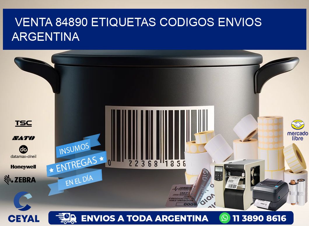 VENTA 84890 ETIQUETAS CODIGOS ENVIOS ARGENTINA