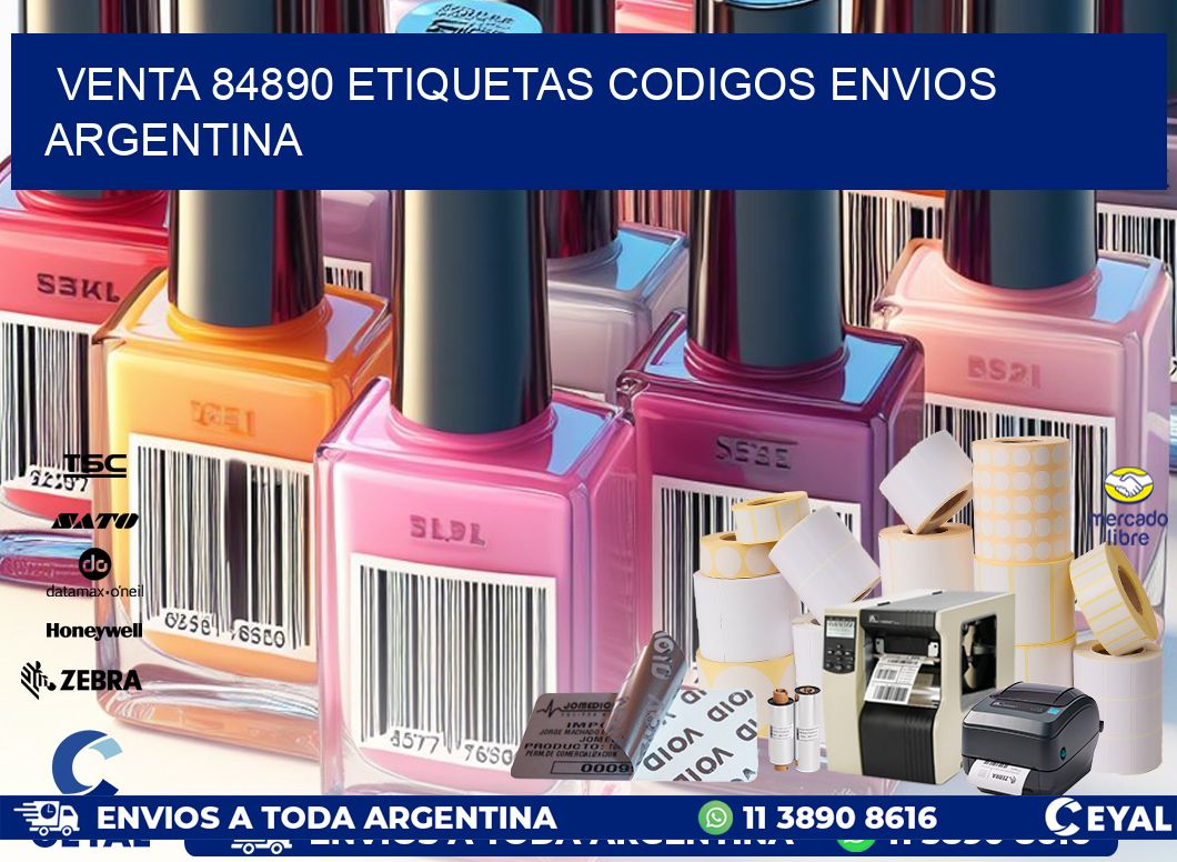 VENTA 84890 ETIQUETAS CODIGOS ENVIOS ARGENTINA