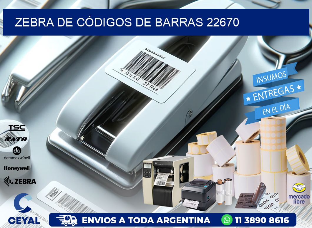 ZEBRA DE CÓDIGOS DE BARRAS 22670