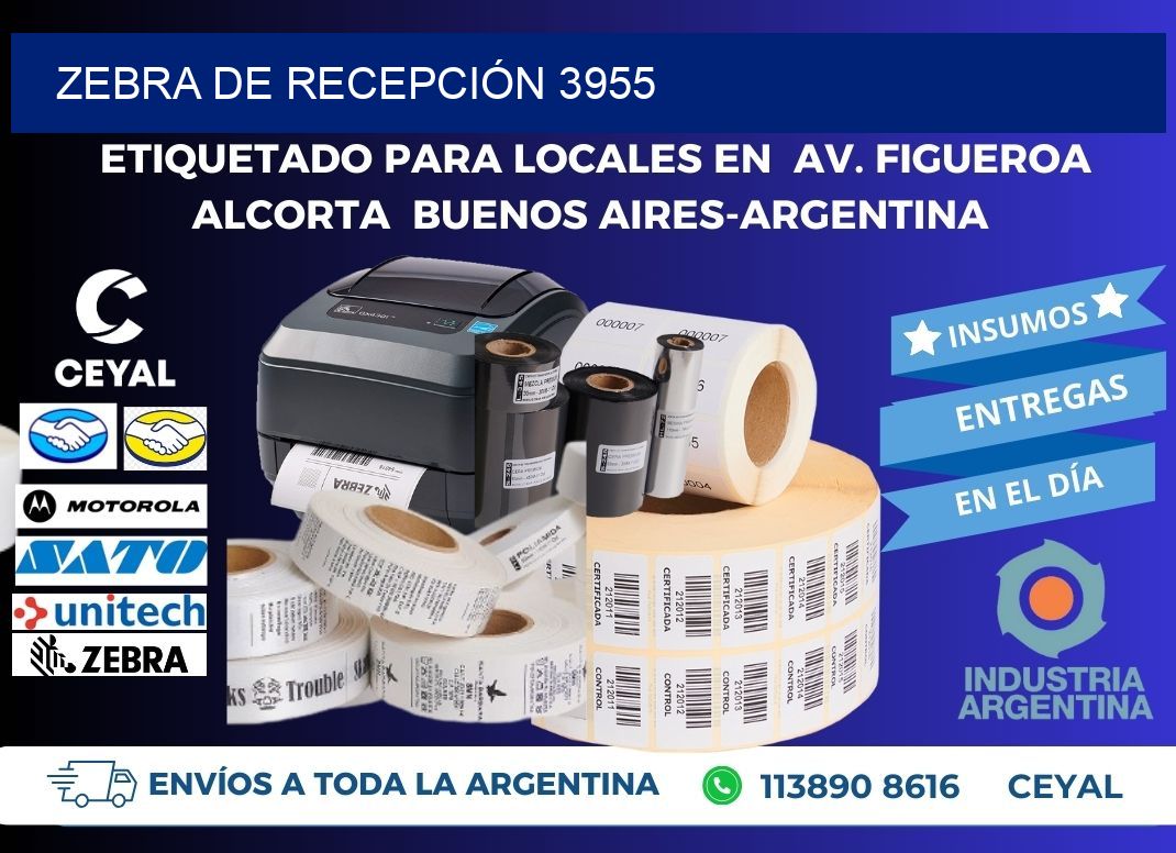 ZEBRA DE RECEPCIÓN 3955