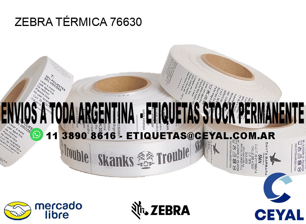 ZEBRA TÉRMICA 76630