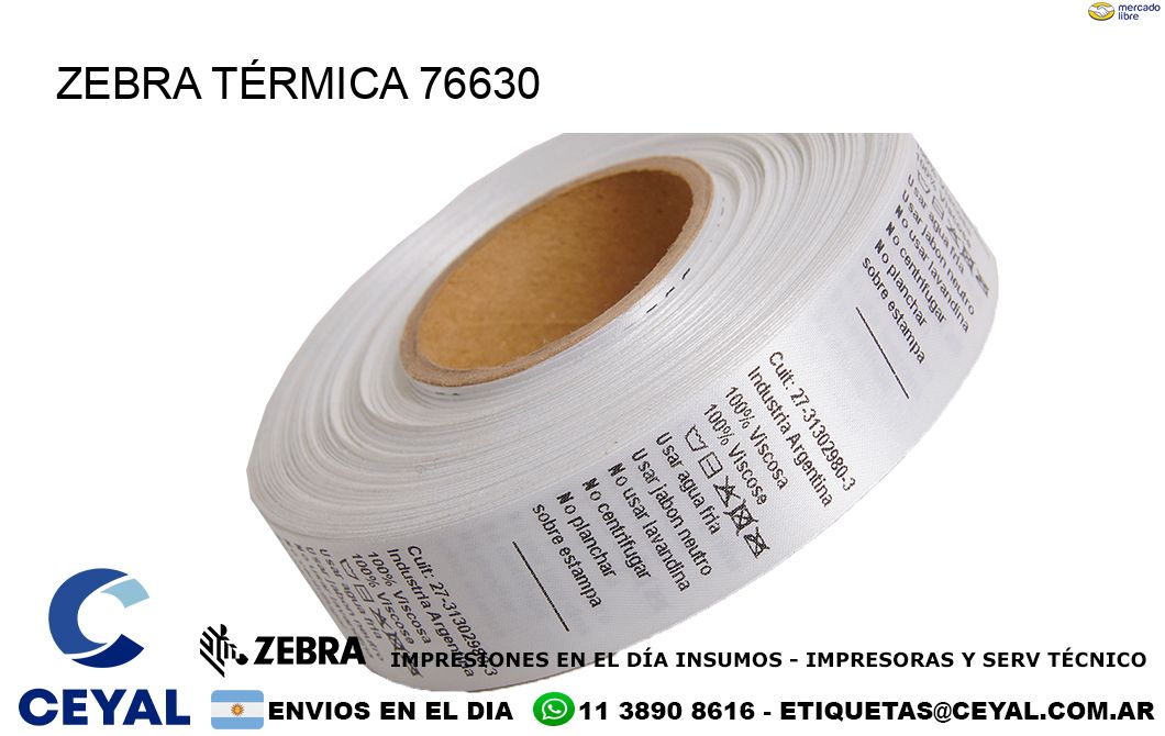 ZEBRA TÉRMICA 76630