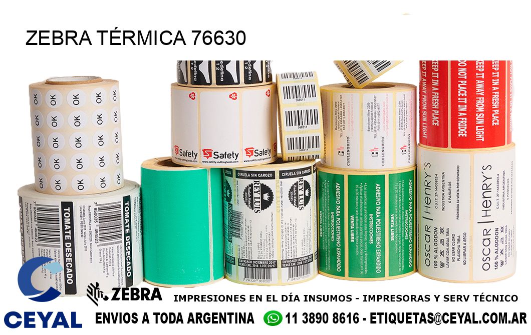 ZEBRA TÉRMICA 76630
