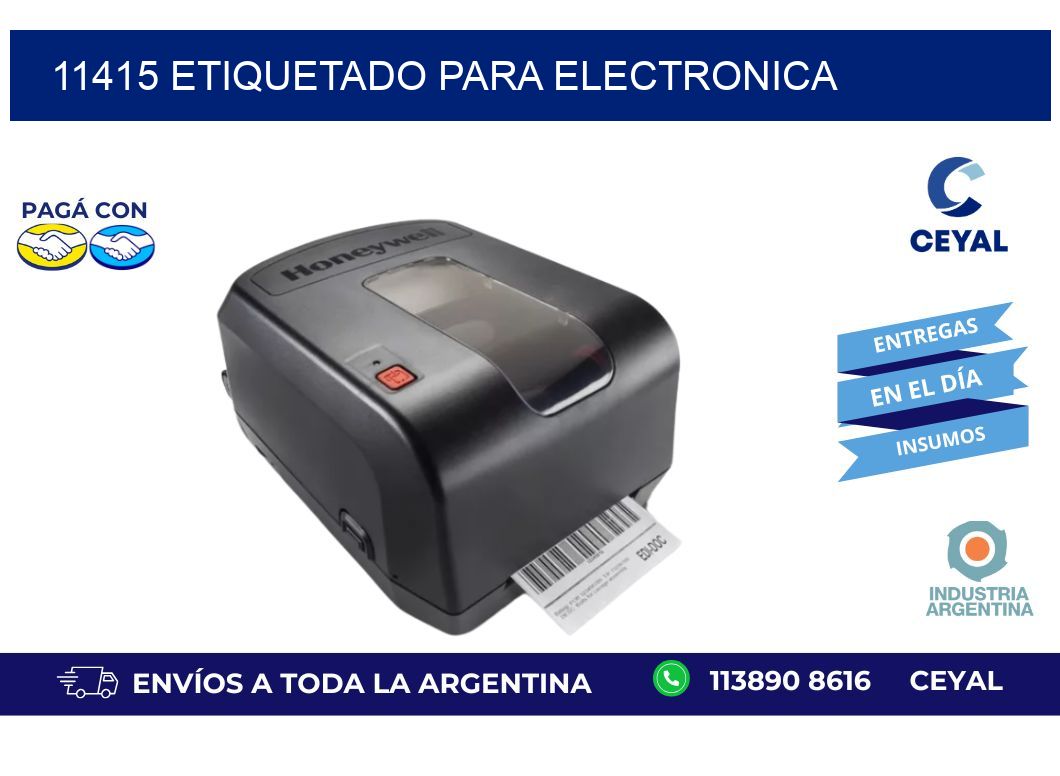 11415 ETIQUETADO PARA ELECTRONICA