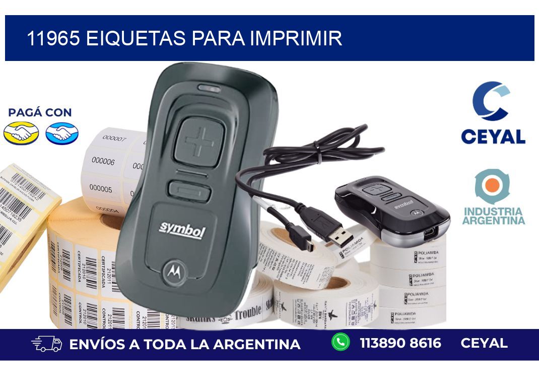 11965 EIQUETAS PARA IMPRIMIR