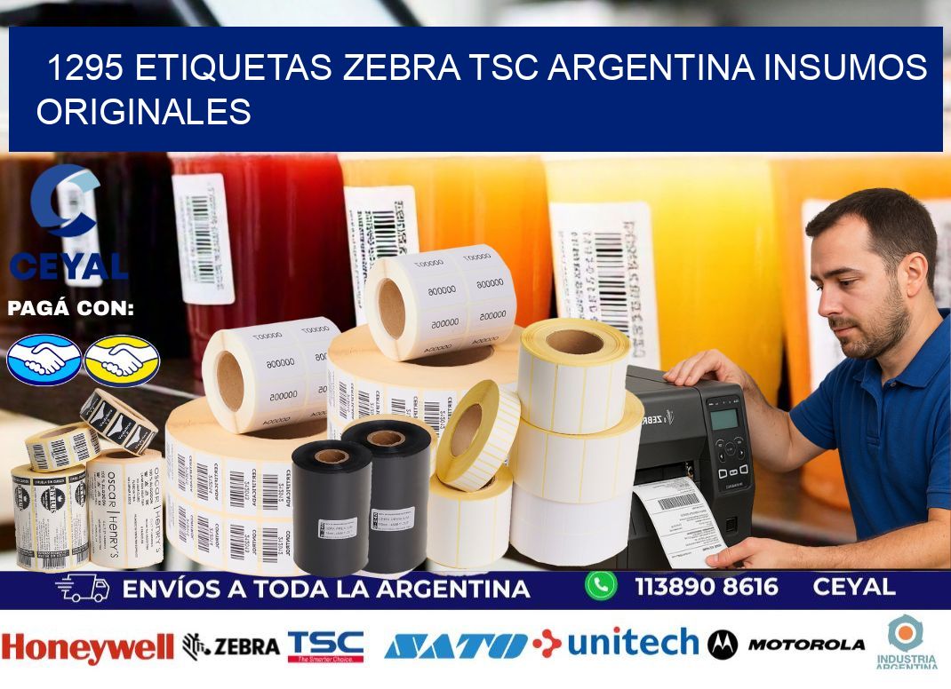 1295 etiquetas zebra tsc argentina INSUMOS ORIGINALES