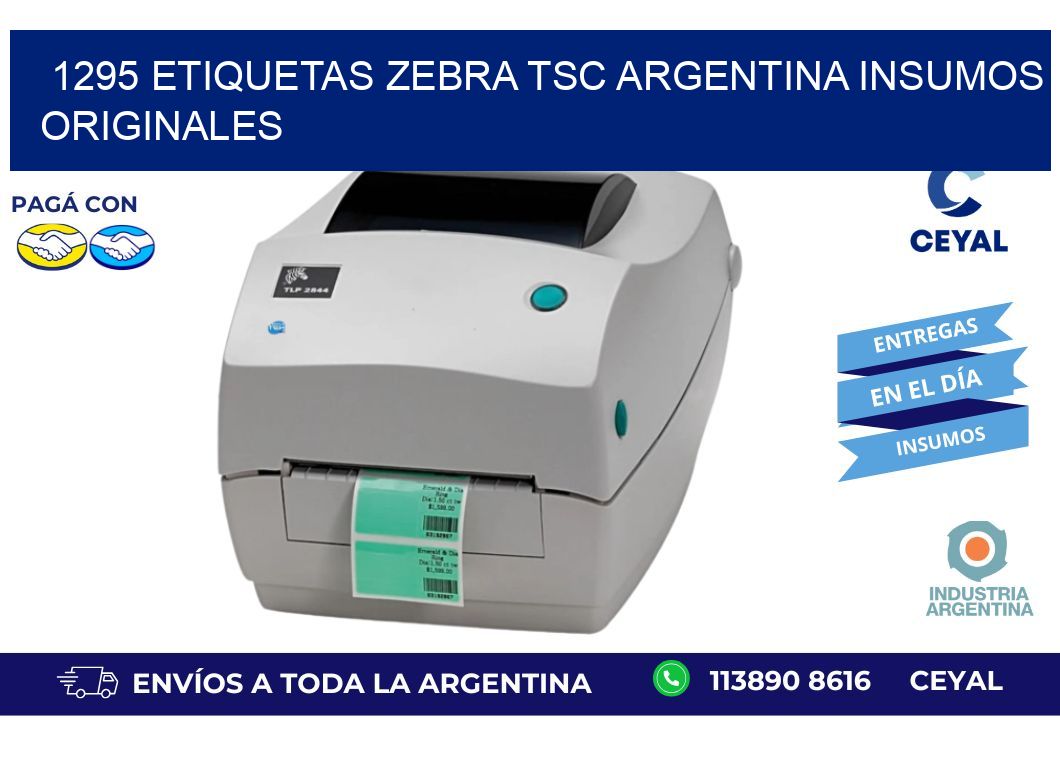 1295 etiquetas zebra tsc argentina INSUMOS ORIGINALES