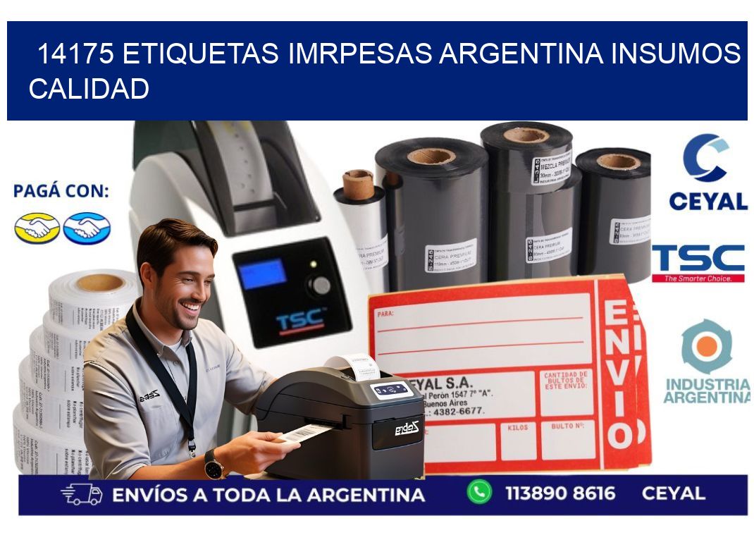 14175 etiquetas imrpesas argentina INSUMOS CALIDAD