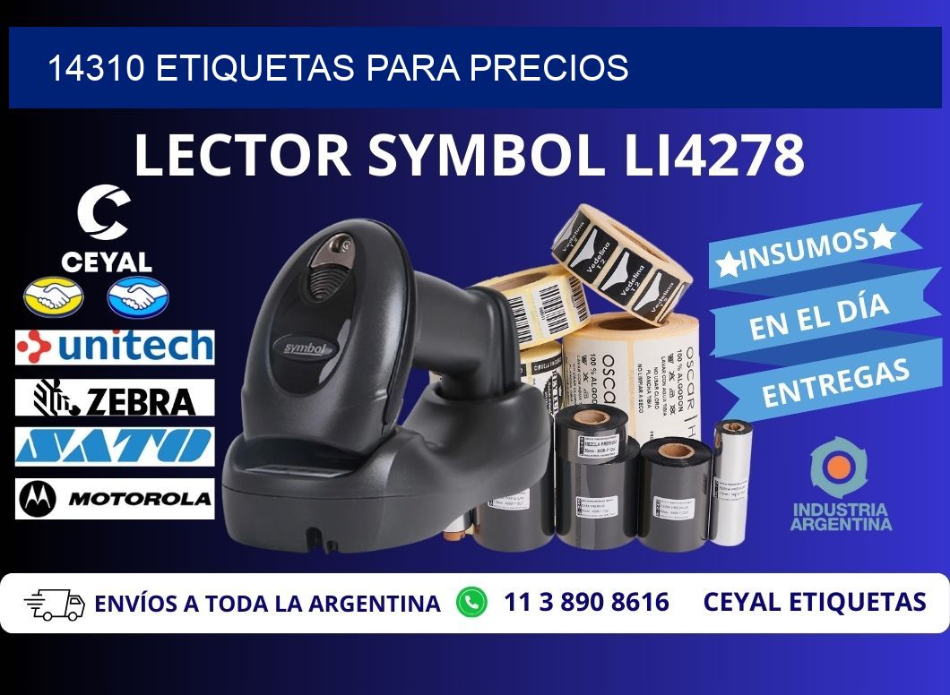 14310 ETIQUETAS PARA PRECIOS