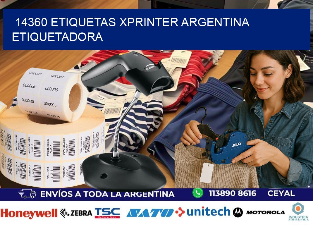 14360 etiquetas xprinter argentina ETIQUETADORA