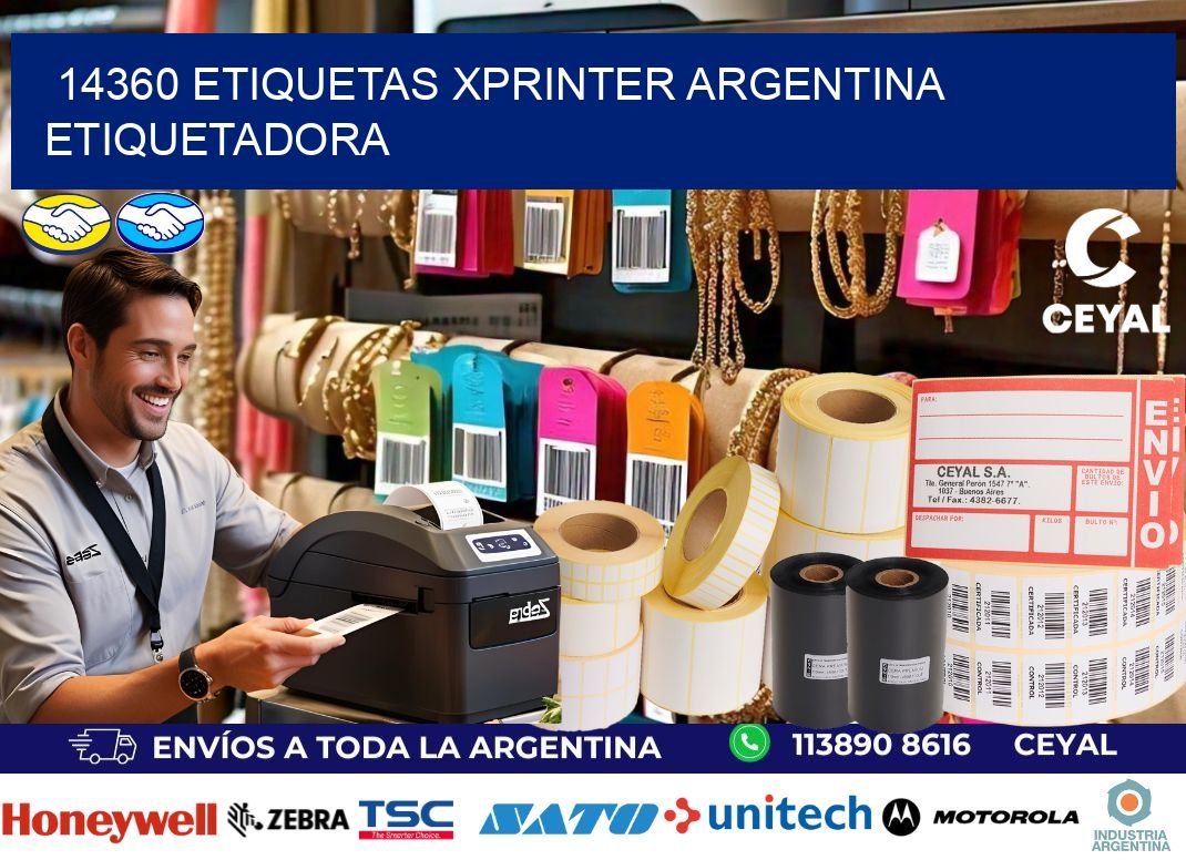 14360 etiquetas xprinter argentina ETIQUETADORA