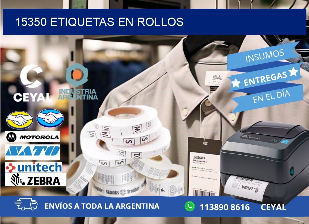 15350 ETIQUETAS EN ROLLOS