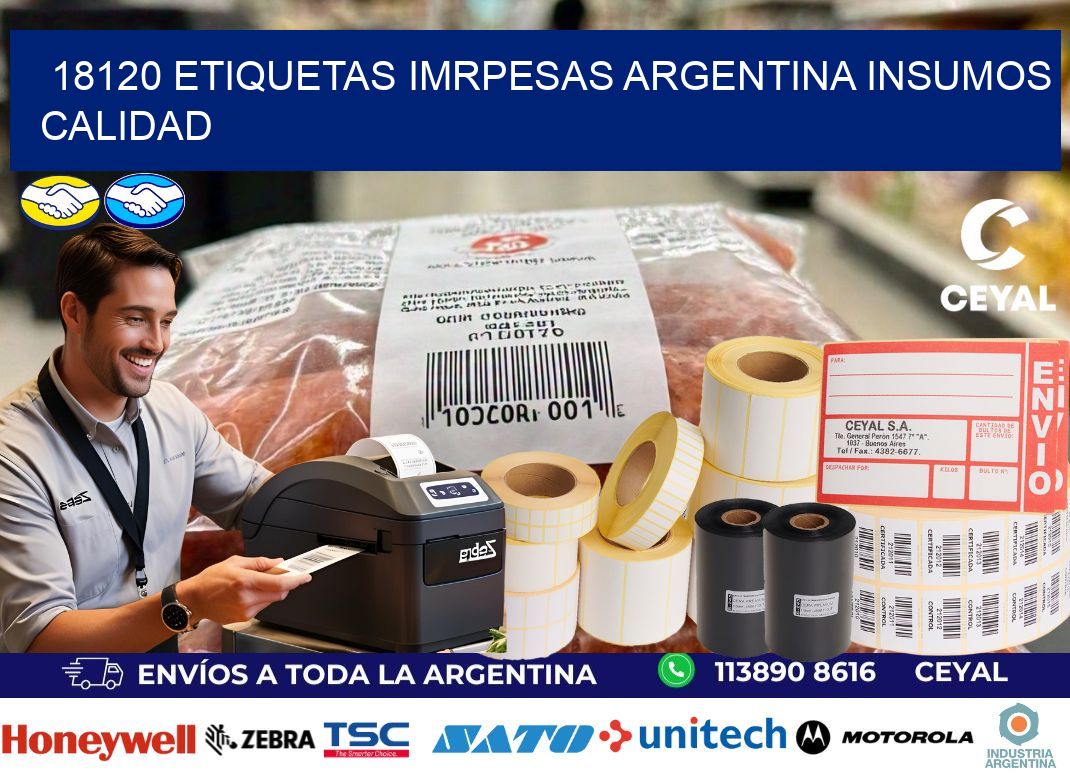 18120 etiquetas imrpesas argentina INSUMOS CALIDAD