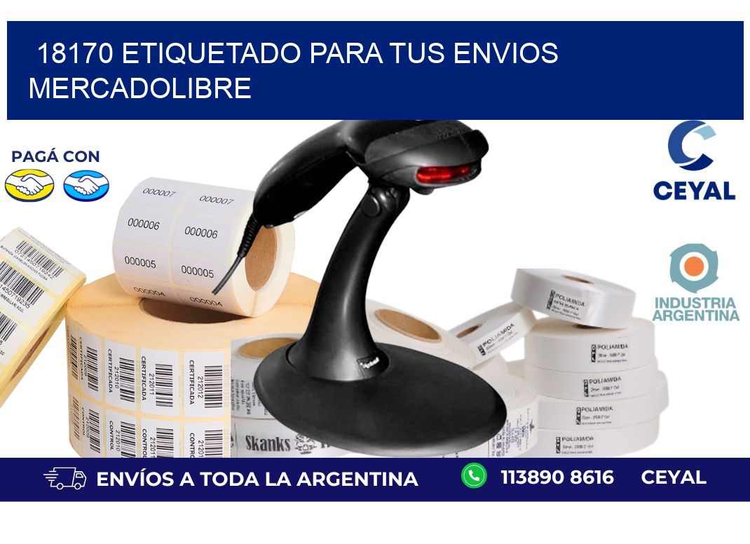 18170 ETIQUETADO PARA TUS ENVIOS MERCADOLIBRE