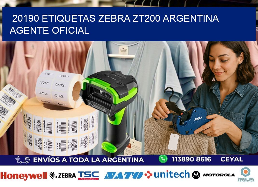 20190 etiquetas zebra zt200 argentina AGENTE OFICIAL