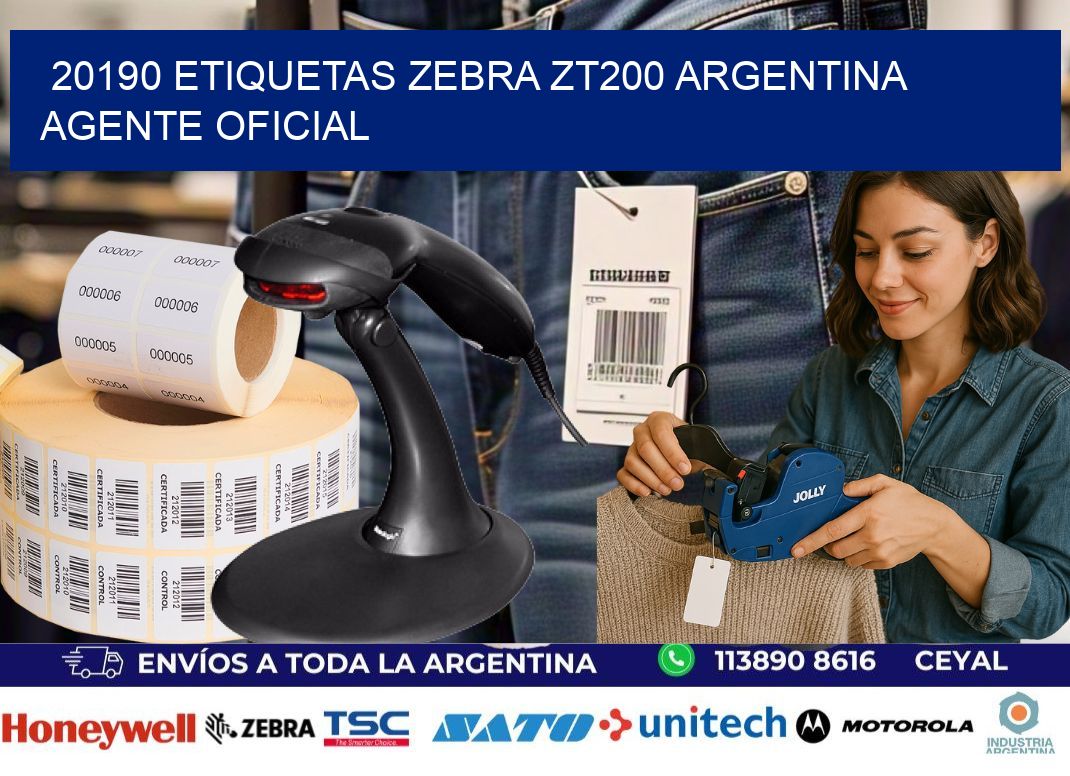 20190 etiquetas zebra zt200 argentina AGENTE OFICIAL