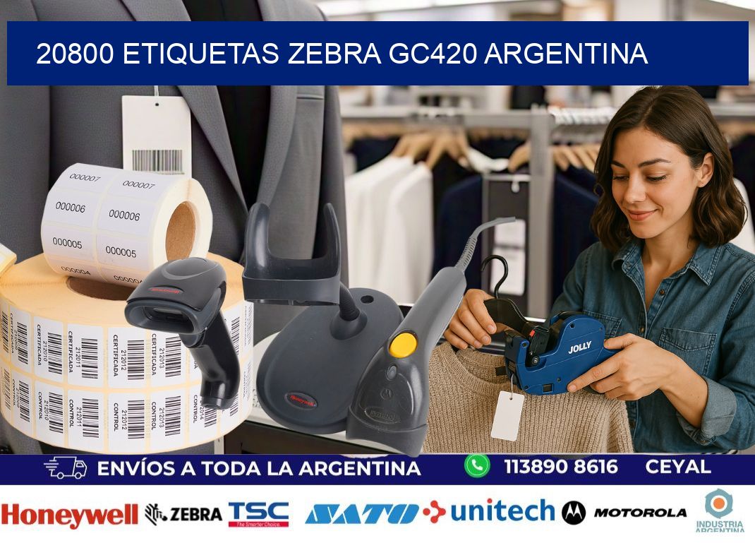 20800 etiquetas zebra gc420 argentina