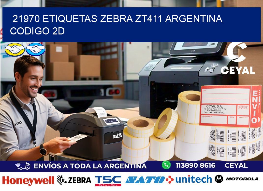 21970 etiquetas zebra zt411 argentina CODIGO 2D