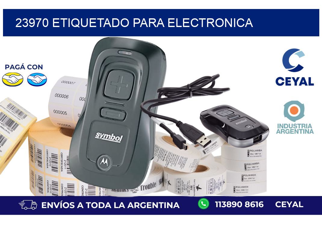 23970 ETIQUETADO PARA ELECTRONICA