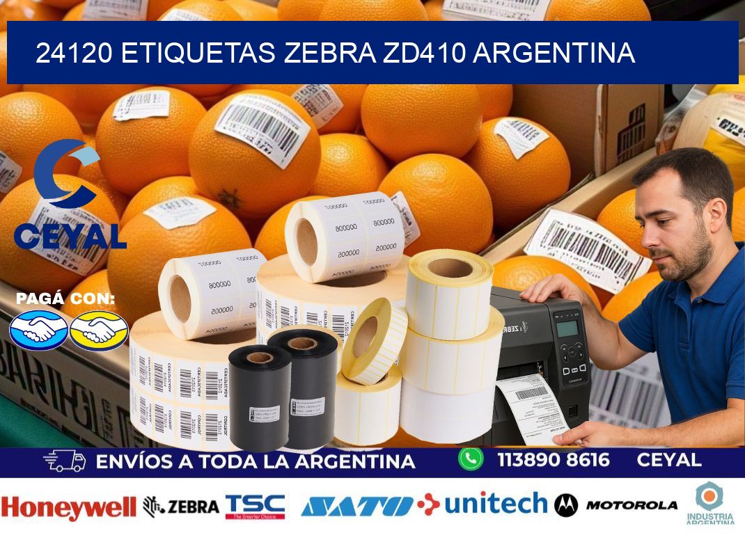 24120 etiquetas zebra zd410 argentina