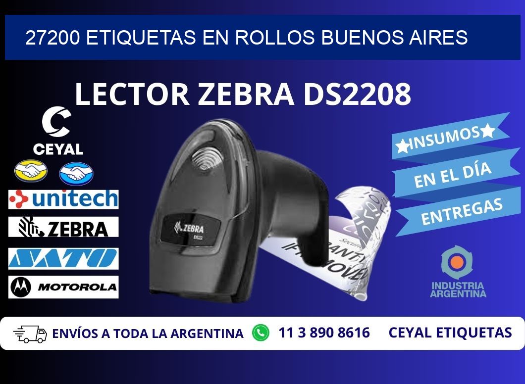 27200 ETIQUETAS EN ROLLOS BUENOS AIRES