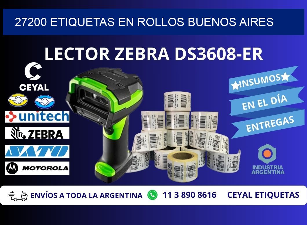27200 ETIQUETAS EN ROLLOS BUENOS AIRES