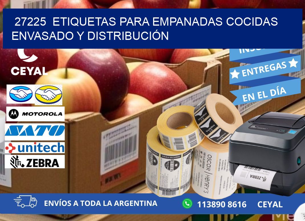 27225  ETIQUETAS PARA EMPANADAS COCIDAS ENVASADO Y DISTRIBUCIÓN