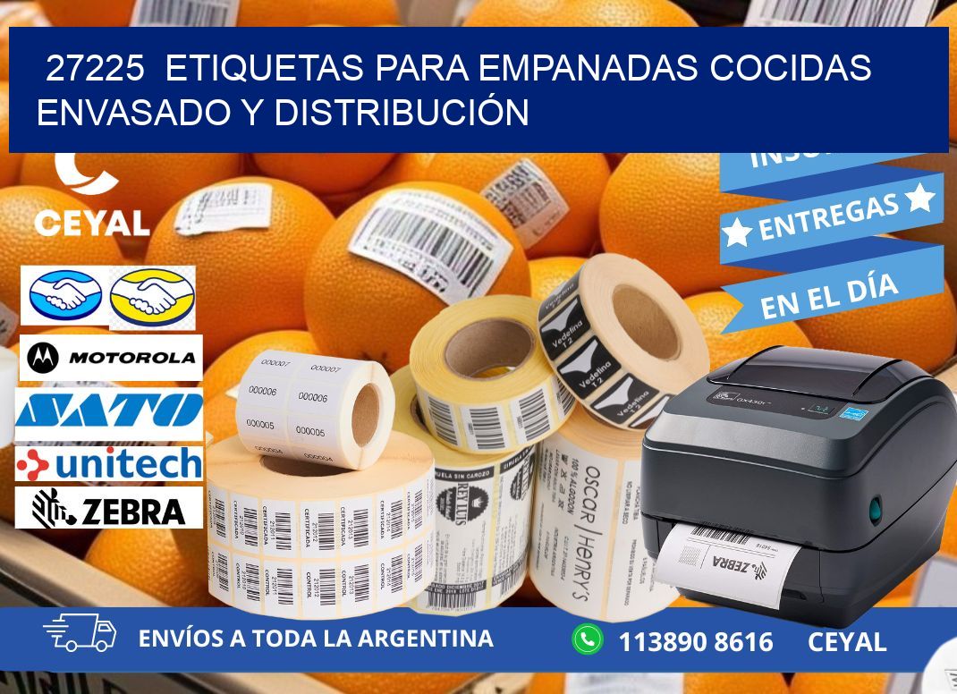 27225  ETIQUETAS PARA EMPANADAS COCIDAS ENVASADO Y DISTRIBUCIÓN