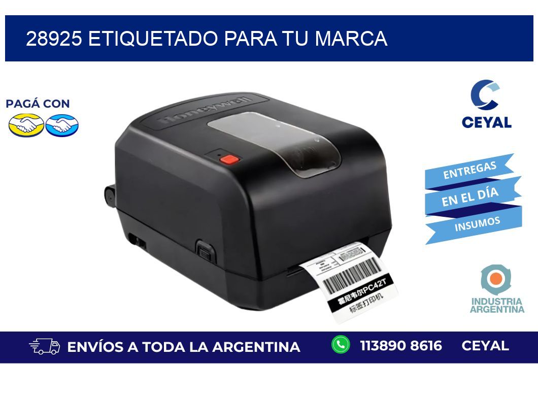 28925 ETIQUETADO PARA TU MARCA