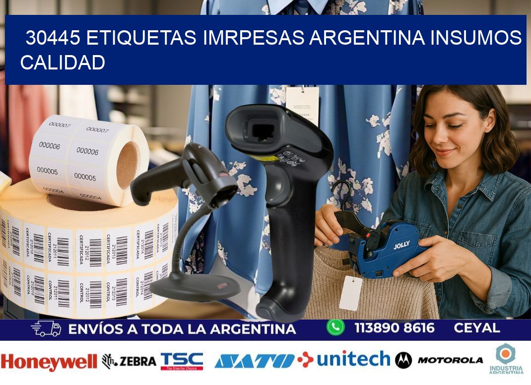 30445 etiquetas imrpesas argentina INSUMOS CALIDAD