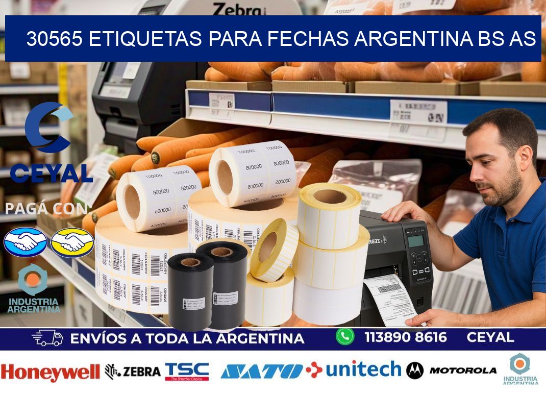 30565 ETIQUETAS PARA FECHAS ARGENTINA BS AS