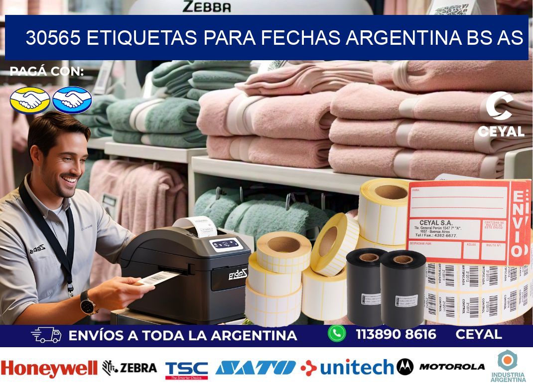 30565 ETIQUETAS PARA FECHAS ARGENTINA BS AS