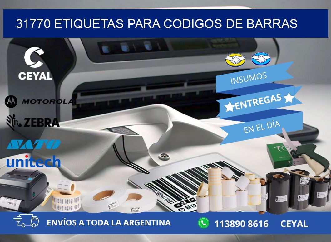 31770 ETIQUETAS PARA CODIGOS DE BARRAS